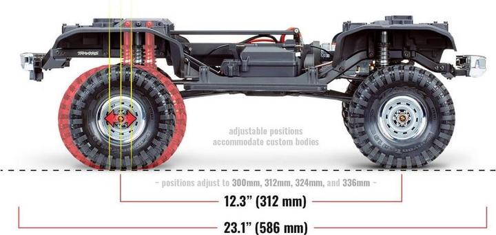 Produktbild Traxxas TRX-4 79 Chevy Blazer orange/weiss 1/10 Crawler RTR Brushed, Clipless, ohne Akku und Ladegerä