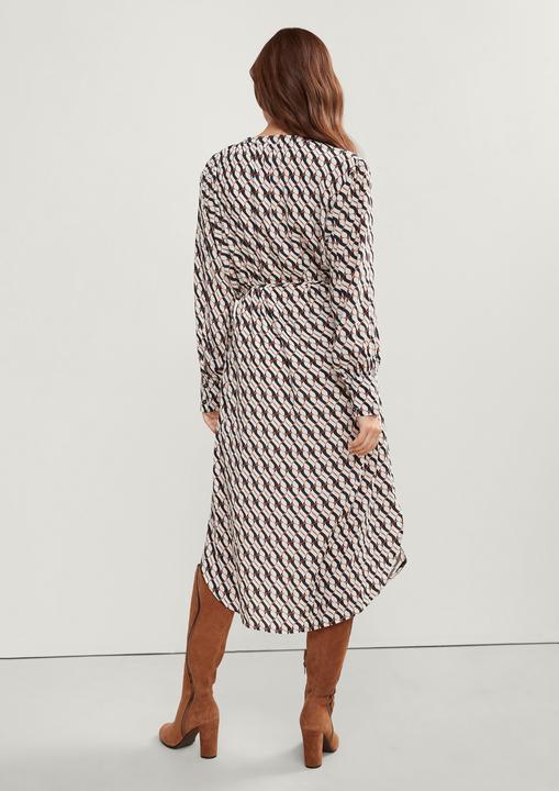 Image du produit Comma Kleid Blusenkleid mit Allovermuster (40)