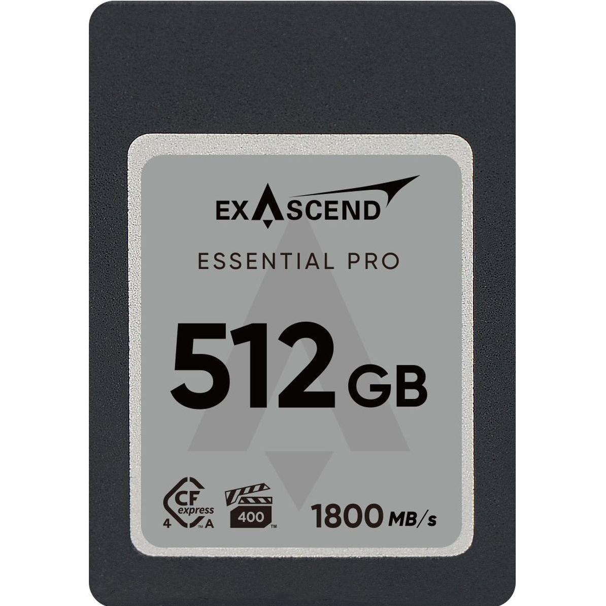 Exascend CFexpress 4.0 Type-A (Essential Pro) 512GB (ES118322) (512 GB, CFexpress type A), Scheda di memoria