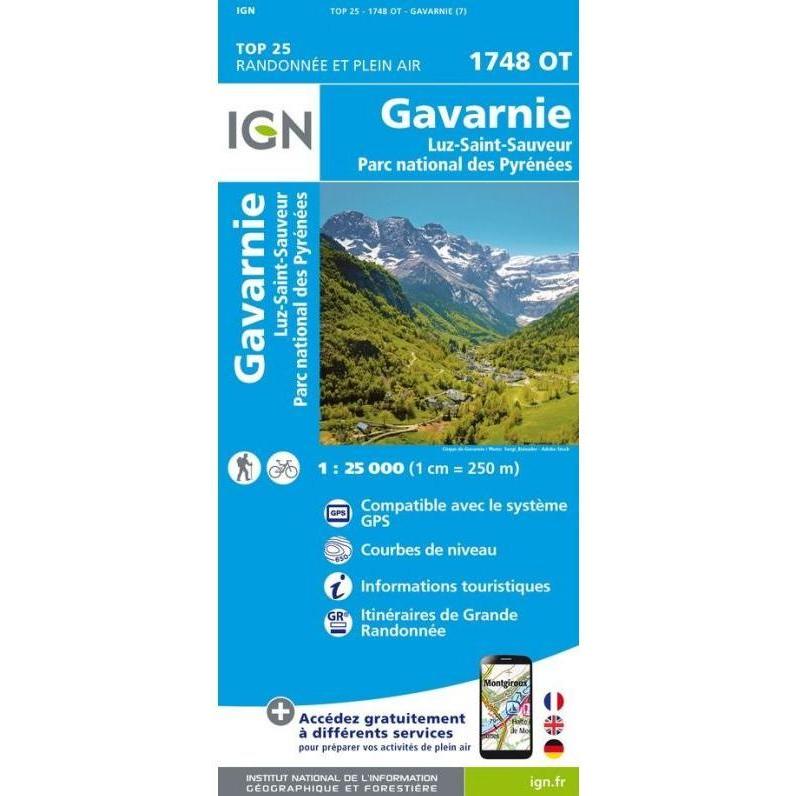 Gavarnie / Luz-St-Sauveur / Parc National des Pyrénées, Landkarte