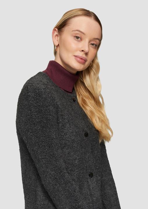 Produktbild s.Oliver Strickjacke Strickjacke aus Bouclé im Wollmix (34)
