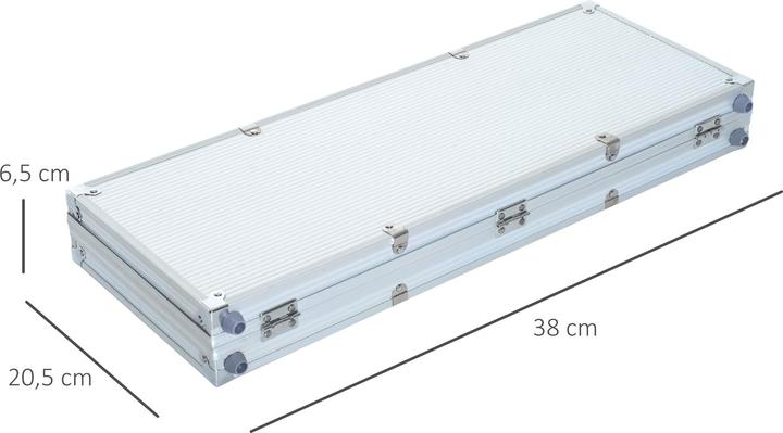 Actual product image Homcom Poker case with 300 chips (English, German)