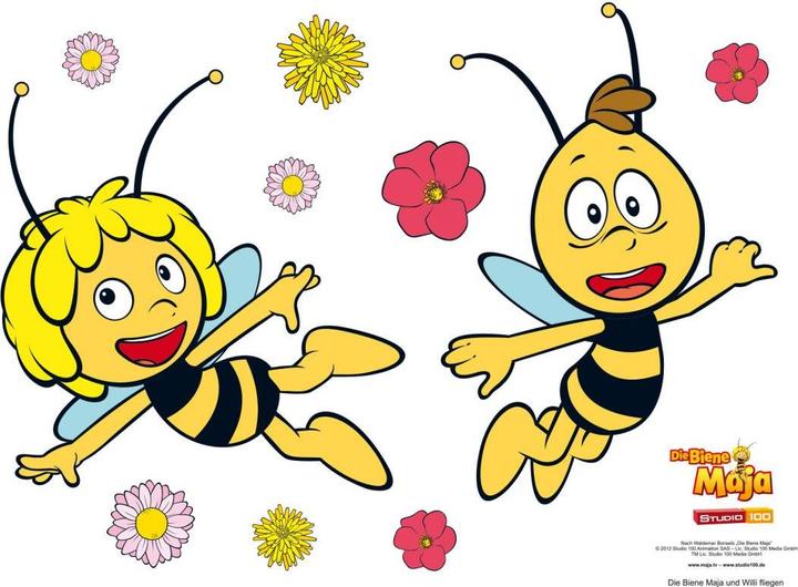 Actual product image Biene Maja The and Willi fly (100 x 75 cm)