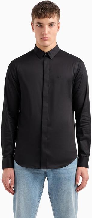 Produktbild Armani Exchange Intelligentes Stretch-Satin Freizeithemd (S)
