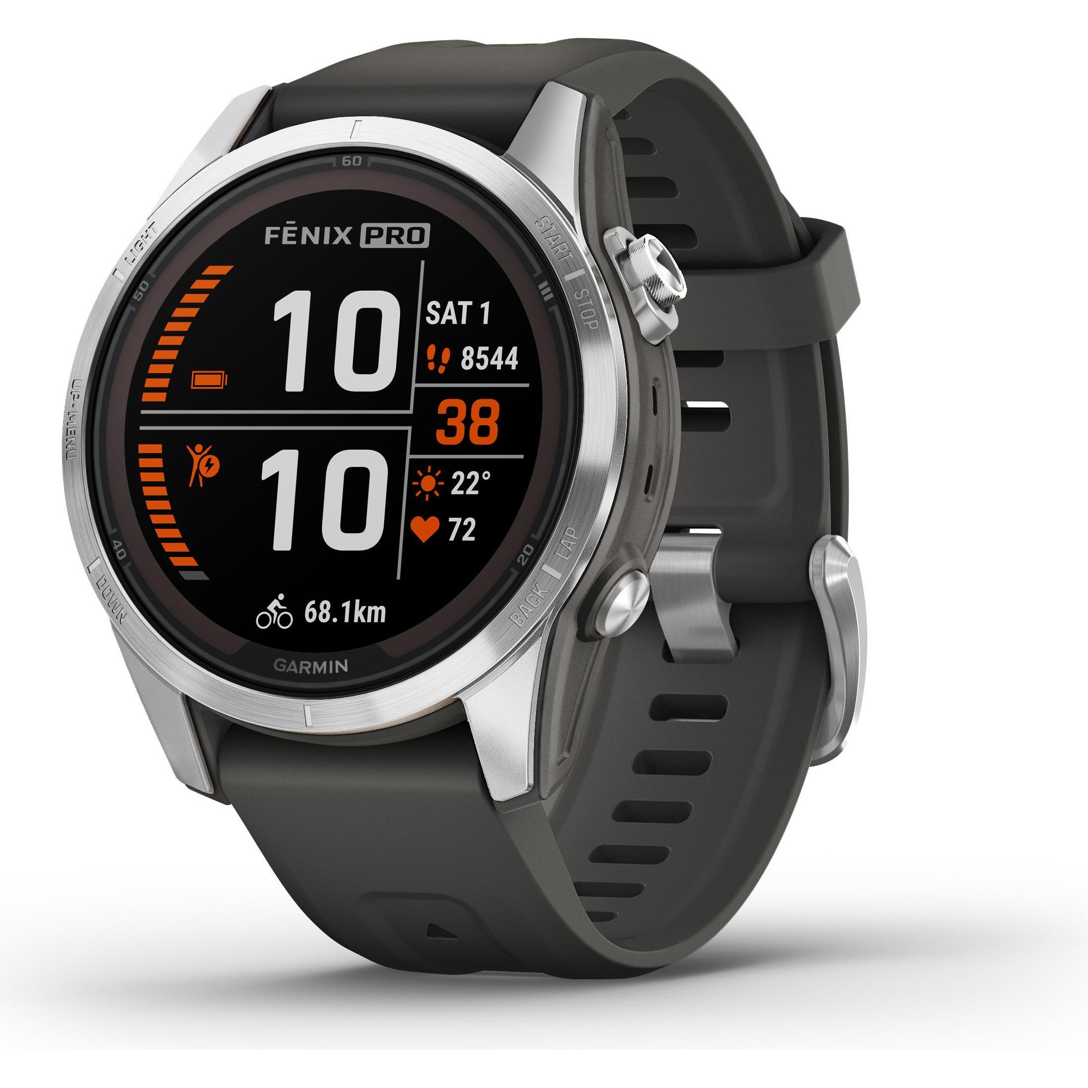 Garmin Grafite Fenix 7S Pro Solar (42 Mm), Smartwatch