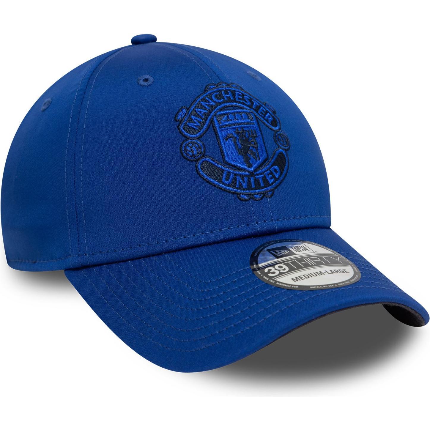 New Era, Herren, Cap, 39Thirty Stretch Cap - Manchester United royal - M/L, Blau, (M)