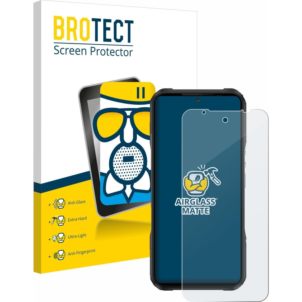 BROTECT AirGlass Panzerglasfolie Matt (1 Stück, Vivo V20 Pro), Smartphone Schutzfolie, Grau