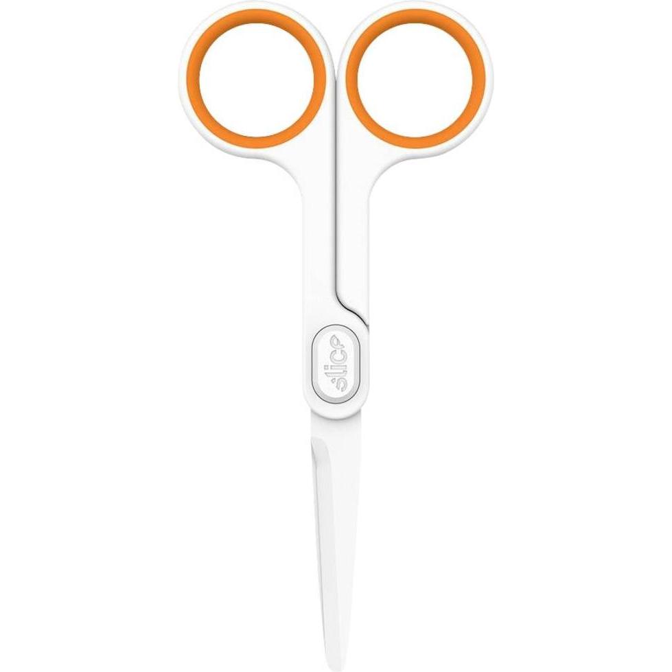 Thumbnail - Slice, Schere, 10544 Universalschere Linkshänder, Rechtshänder 141 mm Weiss, Orange (14.10 cm)