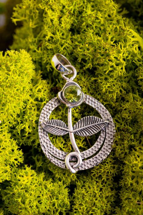 Image du produit Berk Pendentif "Force vitale (Argent 925, péridot)