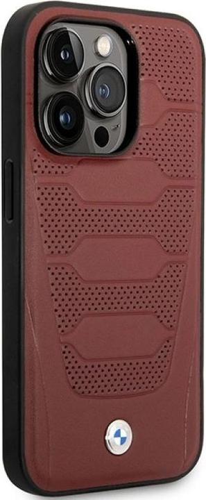 Produktbild BMW Etui BMHMP14X22RPSR iPhone 14 Pro Max 6,7" burgundowy/burgundy Leather Seats Pattern MagSafe (Apple iPhone 14 Pro Max)