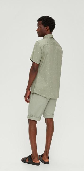 Produktbild s.Oliver Hemd Slim: Kurzarmhemd mit Alloverprint (M)