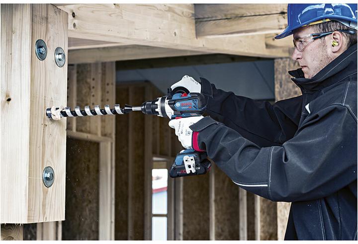 Produktbild Bosch Professional Combo Kit Set mit 4x 18V: GSR18V-110C/GDX18V-210C/GWS18V-10/GBH 18V-24C, 3x Akku