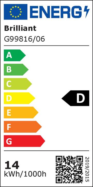 Energie-Label Brilliant Amalie LED Deckenleuchte 80cm schwarz (2100 lm)