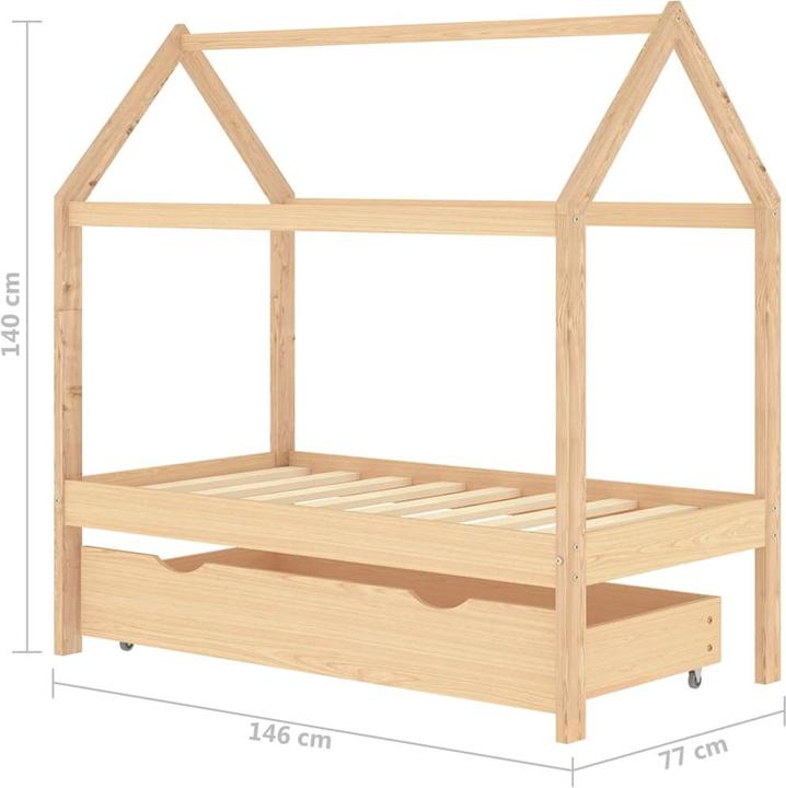 Produktbild vidaXL Kinder Bettrahmen (70 x 140 cm)