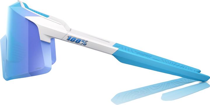 Image du produit 100% Aerocraft - Matte White - HiPER Blue Mirror Lens (Blanc mat, Bleu)