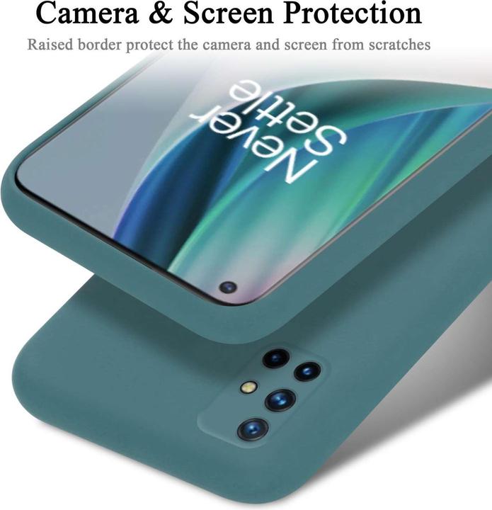 Actual product image Cadorabo Bumper Case for OnePlus Nord N10 5G TPU Liquid Silicone Cover for OnePlus Nord N10 5G (OnePlus North N10 5G)