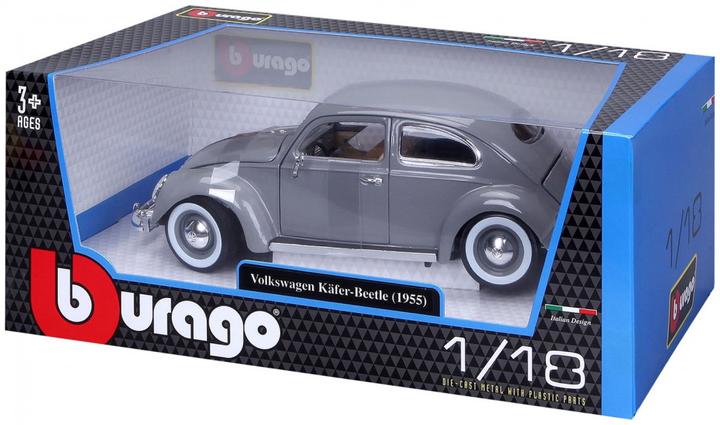 Produktbild Bburago 18/12029 Metal scale 1:18 Official Volkswagen Kafert-Beetle 1955 gray