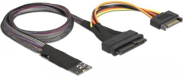Actual product image Delock M.2 Key M to U.2 SFF-8639 NVMe adapter