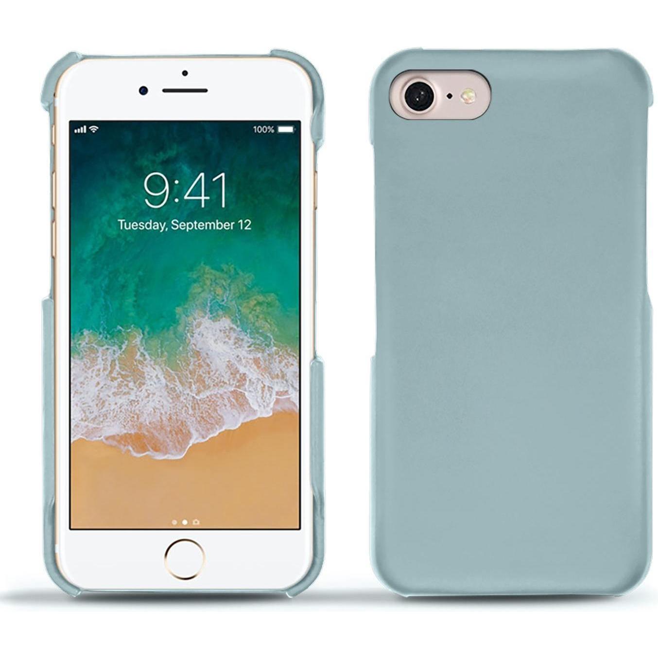 Noreve Lederschutzhülle (Apple iPhone 7), Smartphone Hülle, Blau