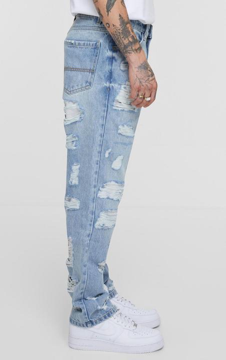 Produktbild Urban Classics Heavy Ounce Straight Fit Heavy Destroyed Jeans - 167177 (38)