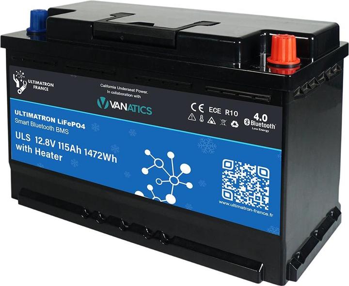 Ultimatron ULS-12V-115Ah LiFePO4 Versorgungsbatterie (12.80 V, 115 Ah)