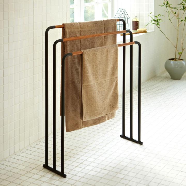 Image du produit Yamazaki Handtuchständer mit 3 Stangen PLAIN