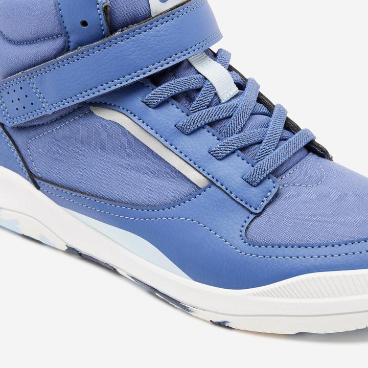 Actual product image Decathlon Turnschuhe Kinder hoch Schnürsenkel Klettverschluss - Playventure blau (28)