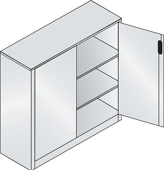 Image du produit C+P Armoire basse ACURADO (120 x 40 x 120 cm)