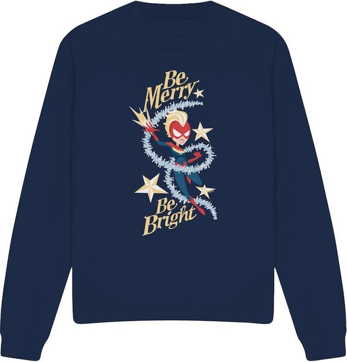 Immagine prodotto Captain Marvel Be Merry Be Bright Felpa Adulto Unisex (XXL)