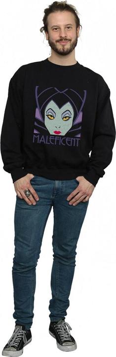Actual product image Disney Mens Maleficent Cropped Head Sweatshirt (L)