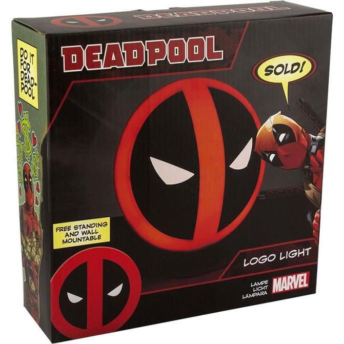Paladone Products, Lampada da tavolo, Lampada Deadpool Logo (PLD)