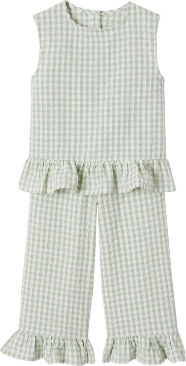 Produktbild Vertbaudet Mädchen-Set: Bluse & 7/8-Hose (146)