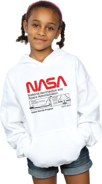 Produktbild Nasa Classic Space Shuttle Kapuzenpullover Mädchen (140, 146)