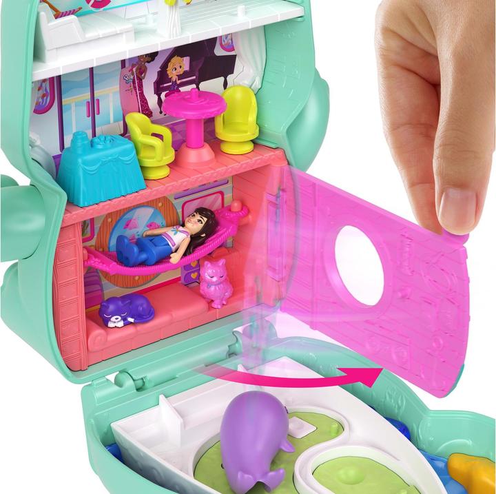 Actual product image Polly Pocket sailor cat casket