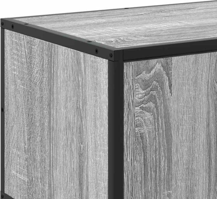 Actual product image VidaXL TV cabinet Lowboard TV cabinet TV table Grey Sonoma wood-based material (100 x 35 x 50 cm)