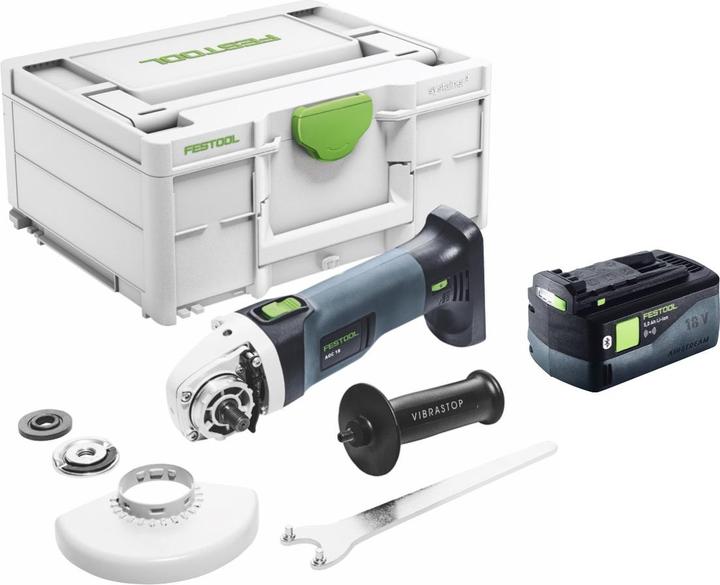 Actual product image Festool AGC 18-125 EB-Basic cordless angle grinder 18 V 125 mm brushless + 1x rechargeable battery 5.0 Ah + (125 mm)