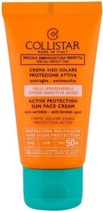 Produktbild Collistar CS Sun - Active Protection Sun Face Cream Anti-Wrinkle SPF 50+ (Sonnencreme Gesicht, SPF 50, 50 ml)