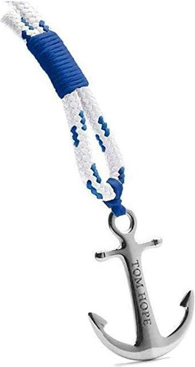 Immagine prodotto Tom Hope Bracciale blu reale (21 cm, Argento, Materiale sintetico)