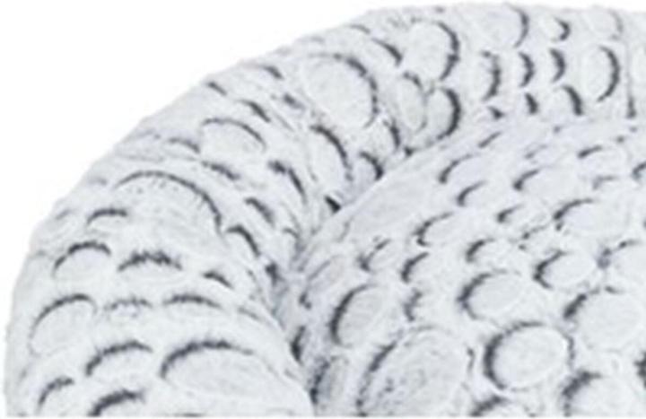 Actual product image Trixie Mila bed, round, plush, ø 50 cm, white-grey (Cat)