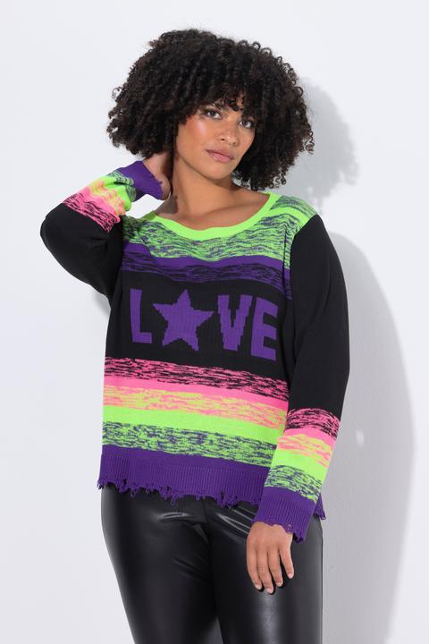 Immagine prodotto Angel of Style Maglione dal taglio dritto con gradiente di colore e orlo con effetto sdrucito (54)