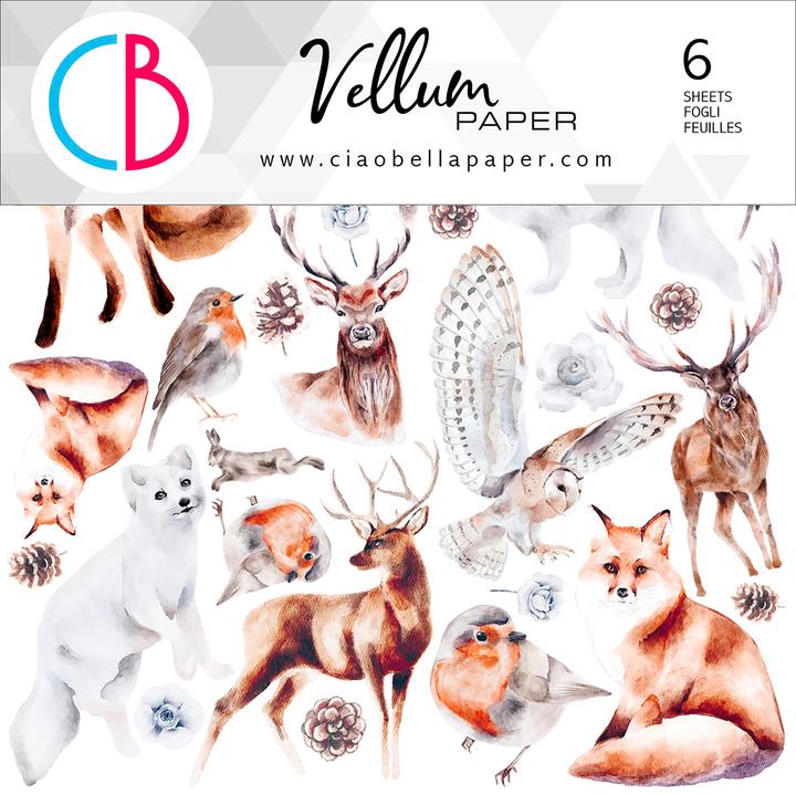 Produktbild Ciao Bella Vellum Paper "Winter Journey", 15 x 15 cm, 6 Blatt (90 g/m², 1x)