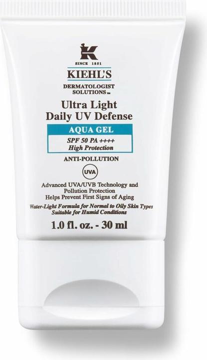 Actual product image Kiehl's Ultra Light UV Defence Aqua Gel Gel (SPF 50, 30 ml)