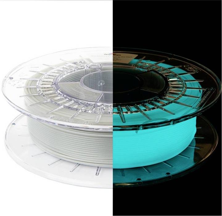 Produktbild PLA Glow in the Dark Blue 0.5kg 1.75mm (PLA, 1.75 mm, 500 g)