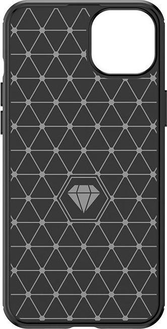 Image du produit Hurtel Étui souple à motif carbone pour iPhone 15 Plus Étui carbone - noir (Apple iPhone 15 Plus)