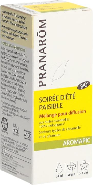Produktbild Pranarom AROMAPIC - Duftöl-Mischung "Friedlicher Sommerabend" Bio (Körpermilch, 30 ml)