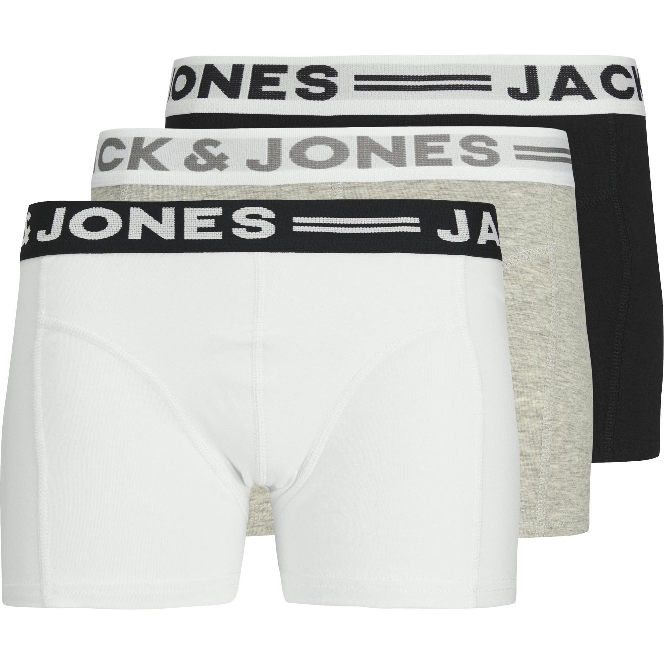 Jack & Jones, Jungen, Unterhosen, Sense, Grau, (152, 3er Pack)
