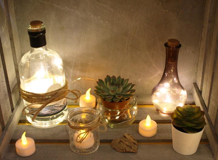 Image du produit Idena Bougies à réchaud LED 2p. avec piles au lithium (2 x)