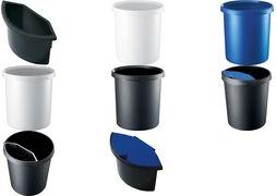 Productafbeelding Helit Plastic prullenmand met gestreept ontwerp (18 l)