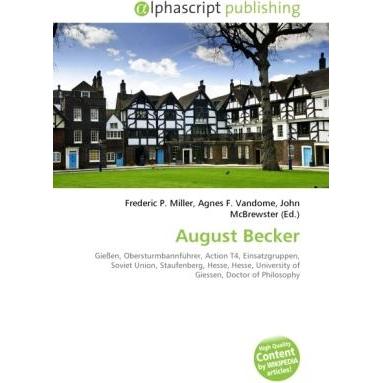 August Becker, Fachbücher