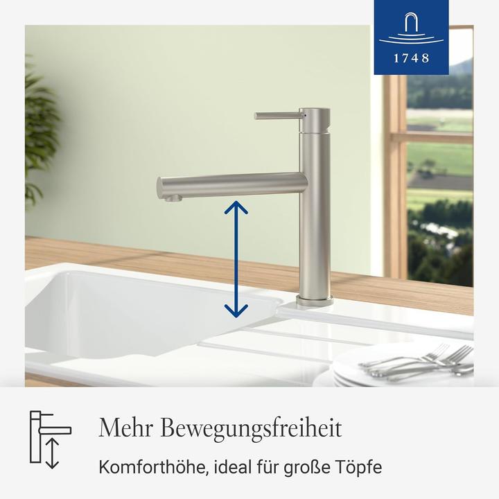 Produktbild Villeroy & Boch Como Sky Küchenarmatur, aus Edelstahl
